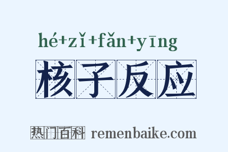 核子反应是什么意思的图片